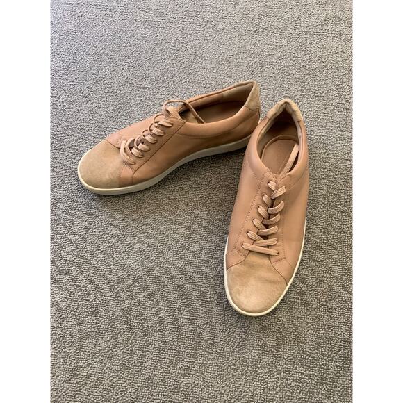 VINCE Women 7 Janna Suede Leather Low Top Lace Up Sneaker - Picture 14 of 15